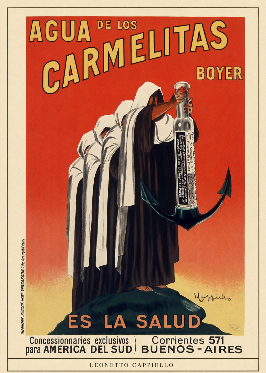 Leonetto Cappiello Agua De Los Carmelitas Boyer No3 - Plakat