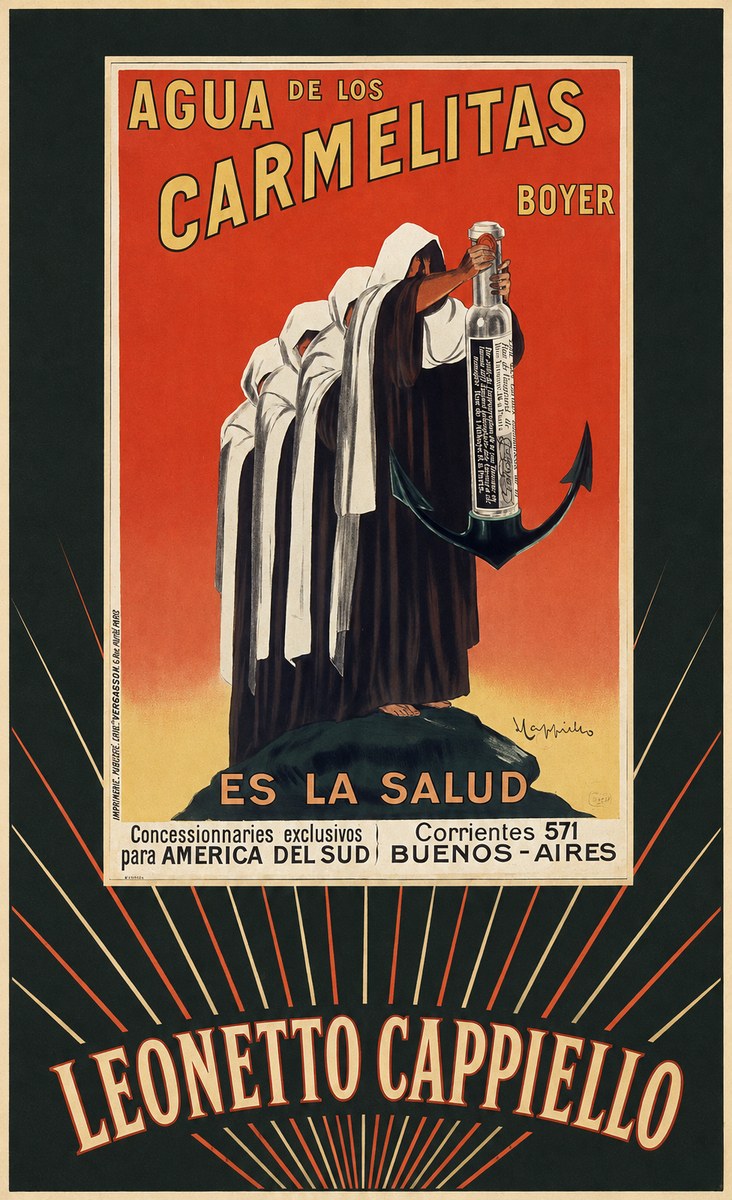 Leonetto Cappiello Agua De Los Carmelitas Boyer No5 - Plakat