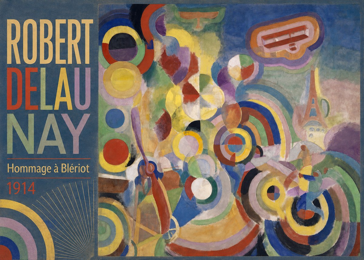 Robert Delaunay Hommage À Blériot 1914 No3 - Plakat