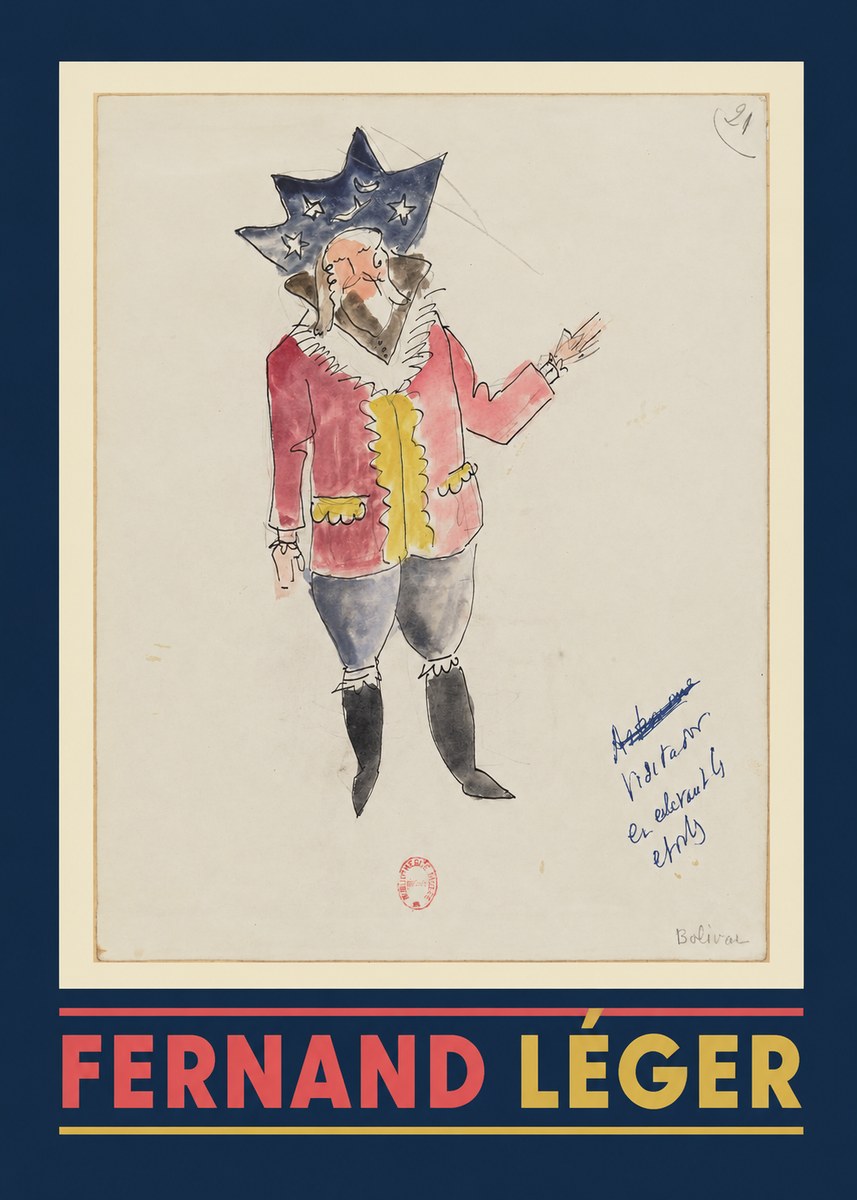 Fernand Léger Bolivar IX No1 - Plakat