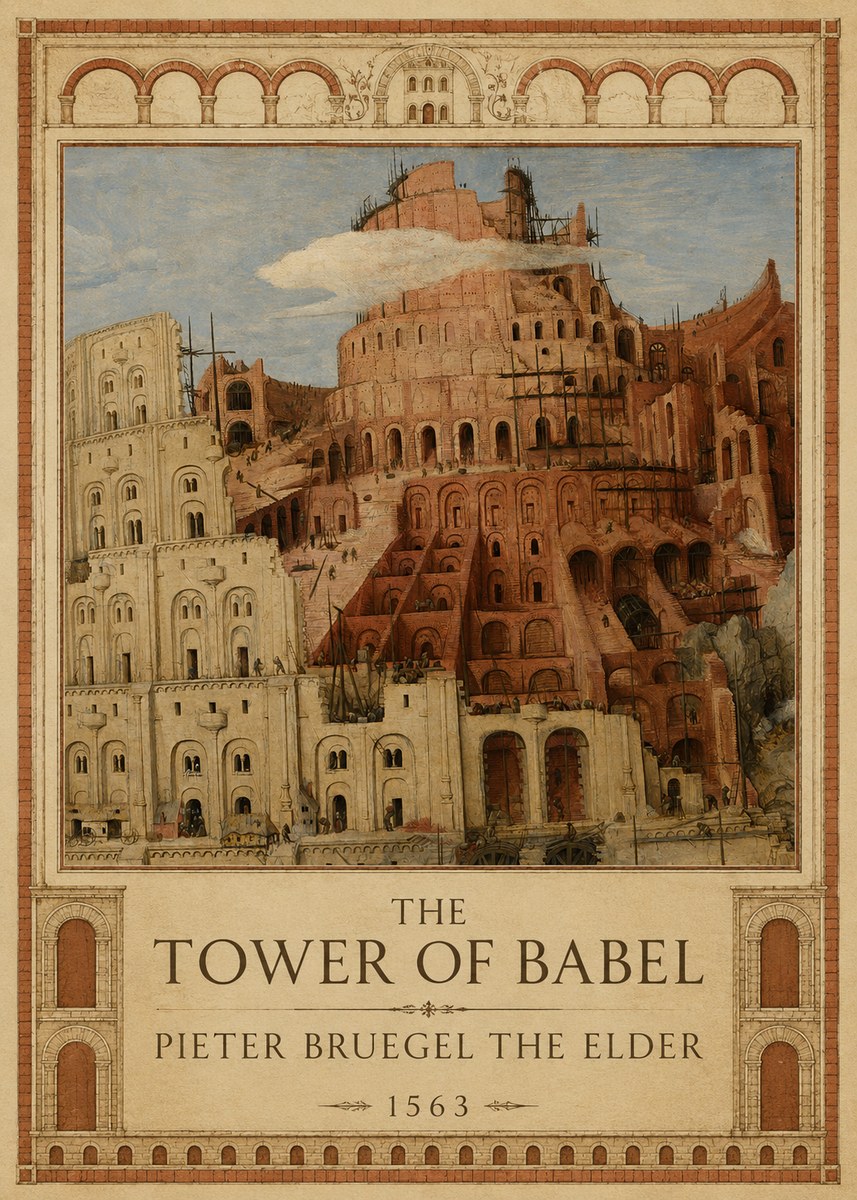 Pieter Bruegel The Tower of Babel XIII No1 - Plakat