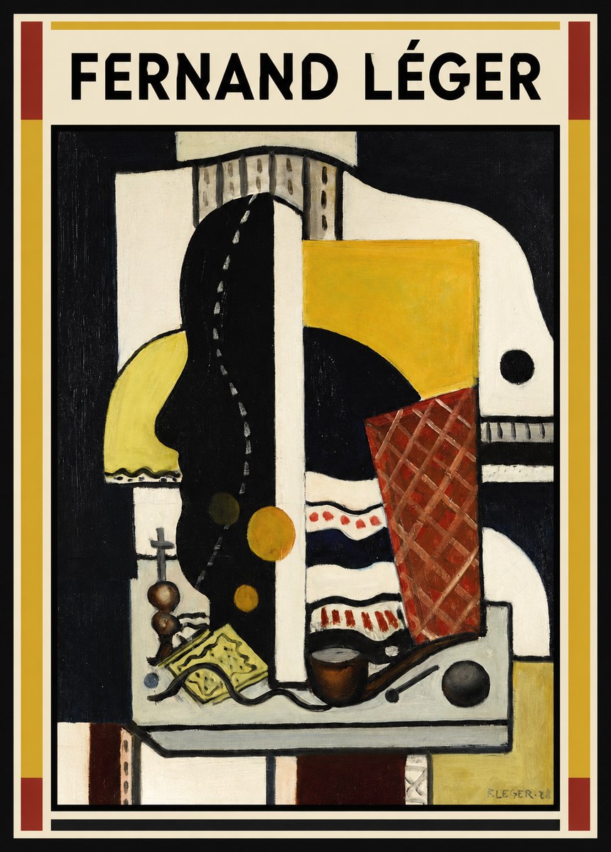 Fernand Léger Composition Au Profil No1 - Plakat