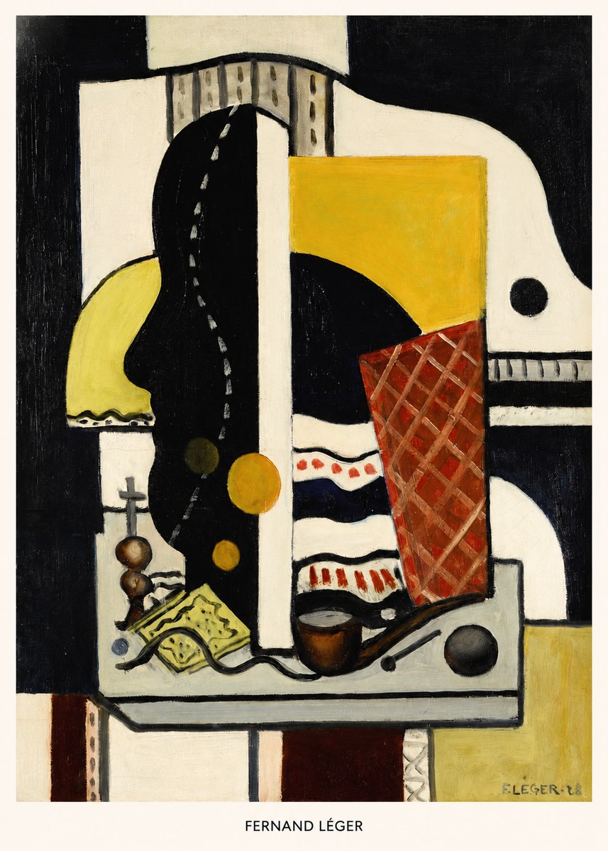 Fernand Léger Composition Au Profil No5 - Plakat