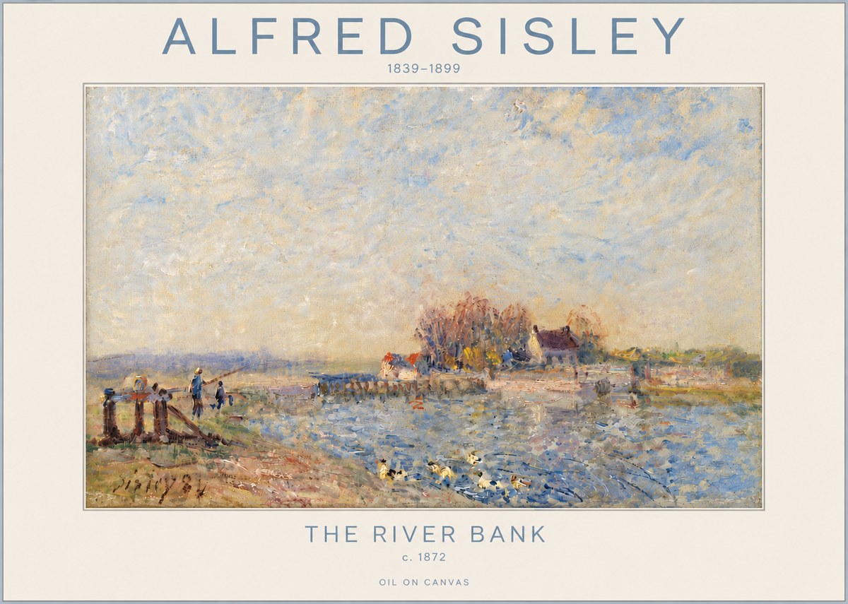 Sisley The River Bank I No4 - Plakat