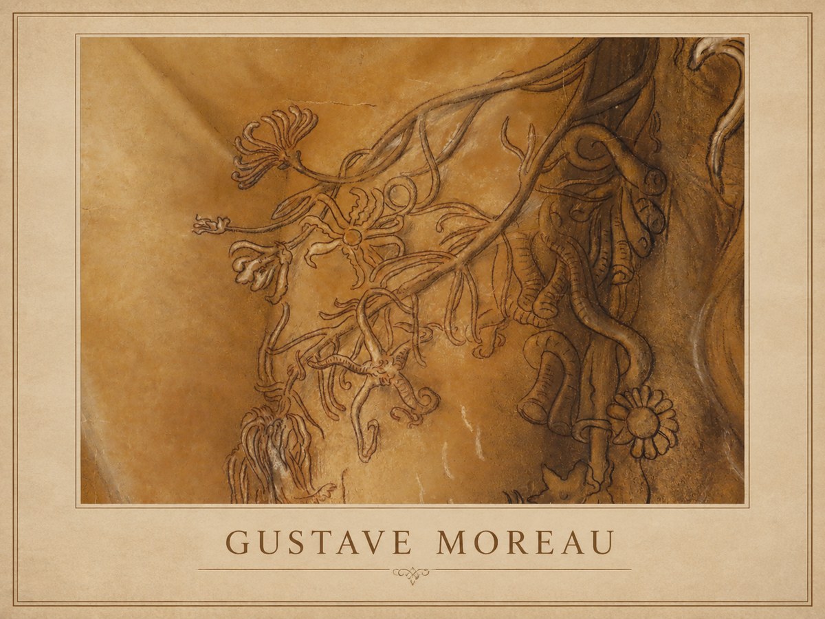 Gustave Moreau Organic Forms Study No1 - Plakat
