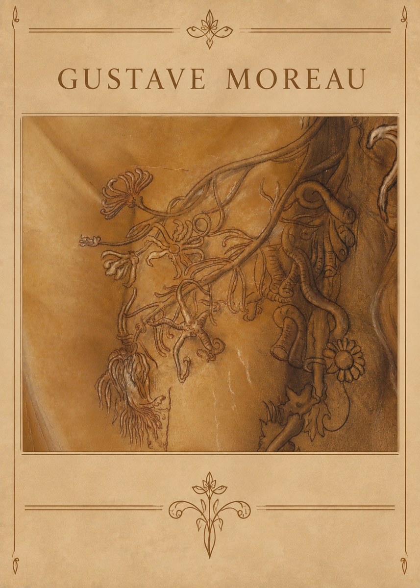 Gustave Moreau Organic Forms Study No5 - Plakat