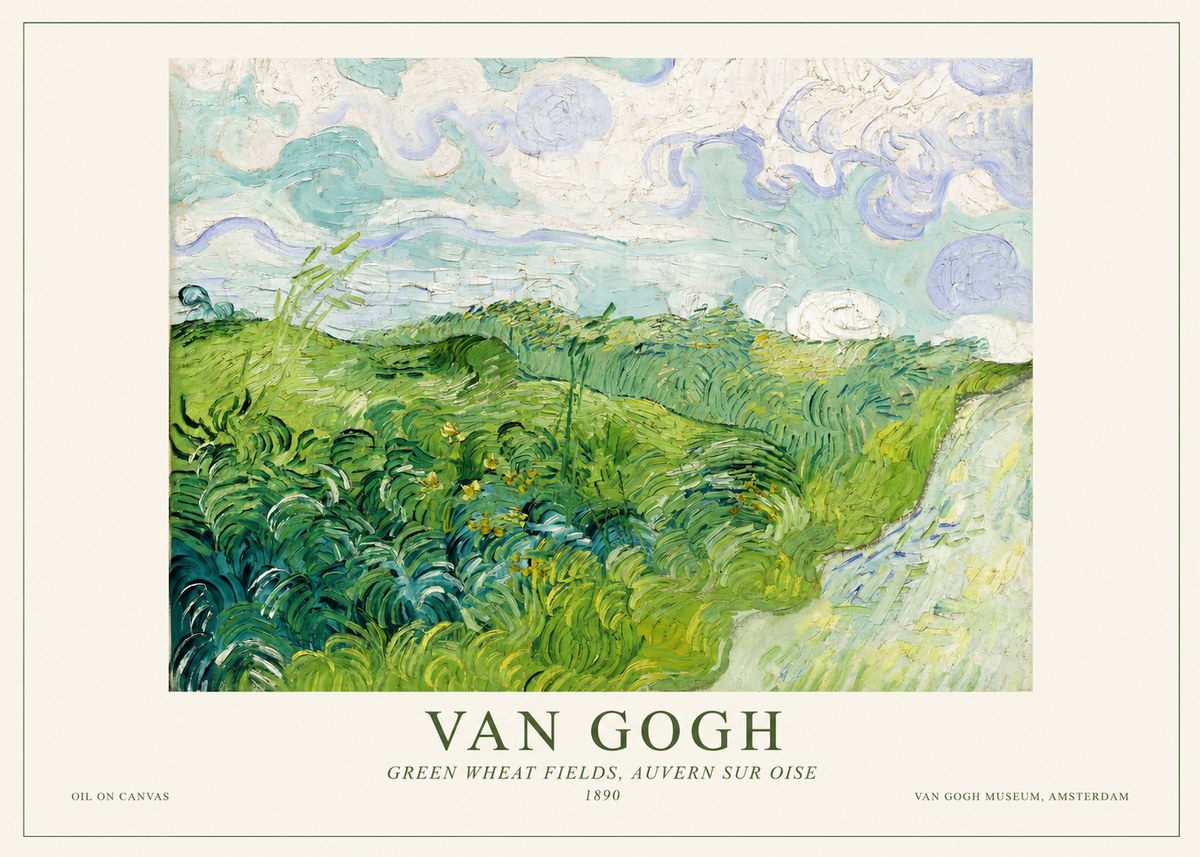 Van Gogh Green Wheat Fields, Auvern Sur Oise No1 - Plakat