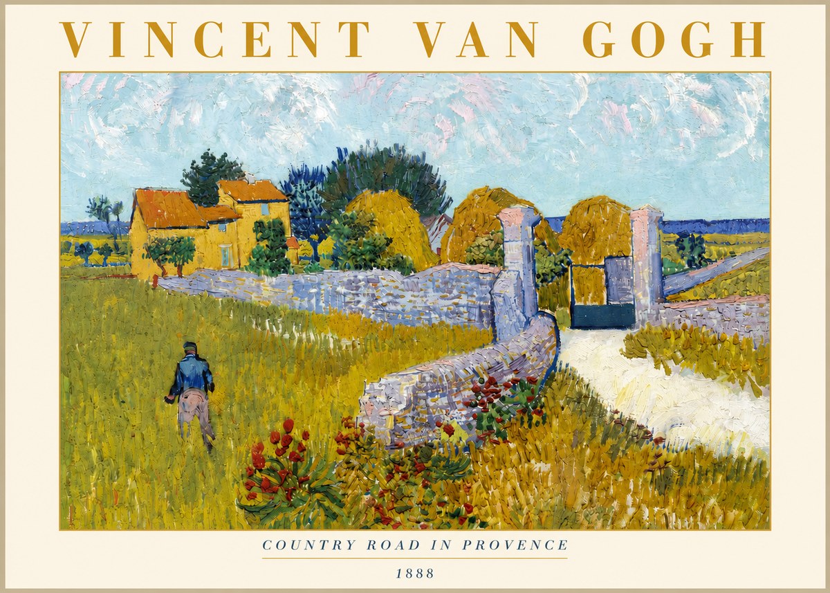Van Gogh Country Road in Provence I No3 - Plakat