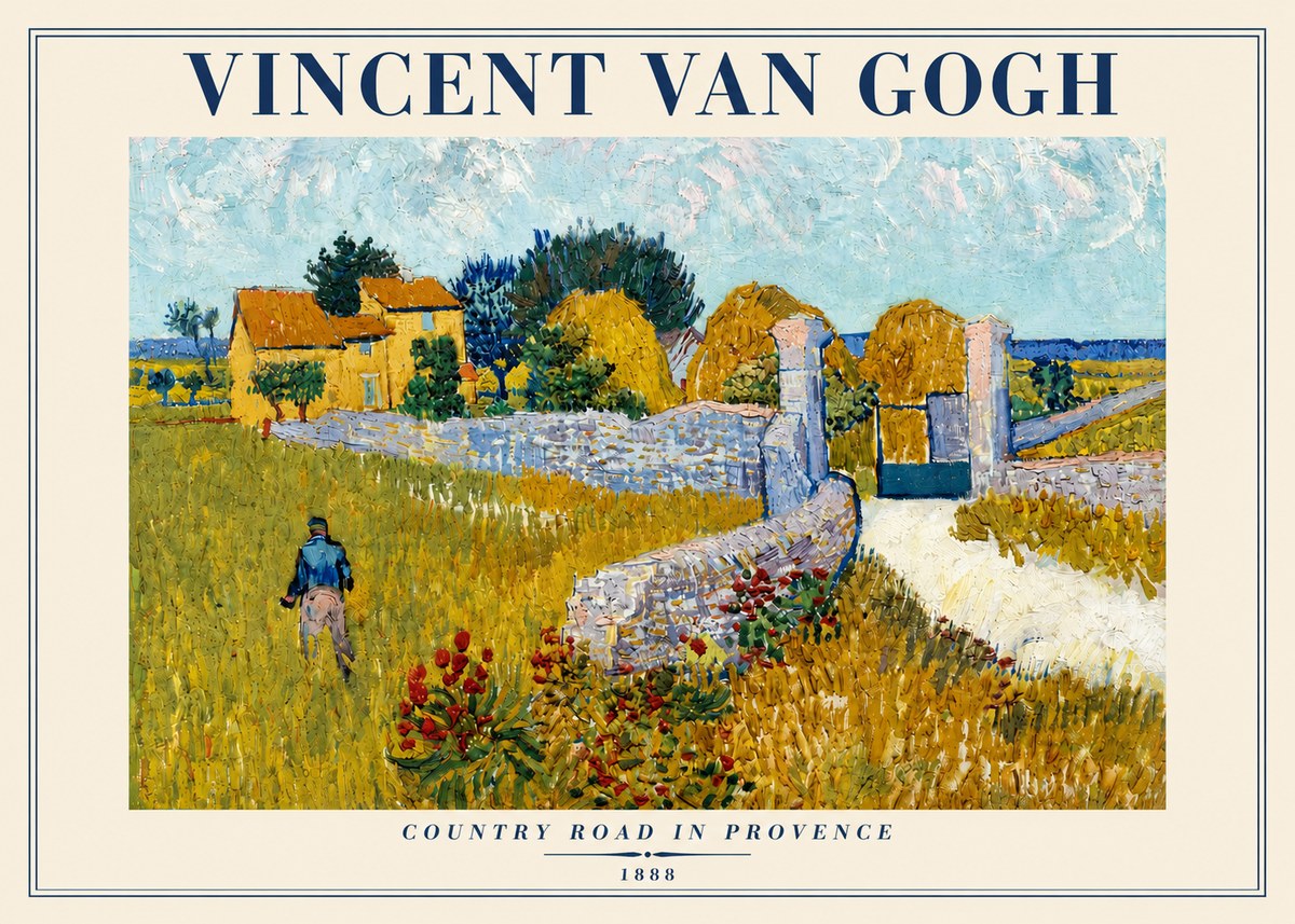 Van Gogh Country Road in Provence I No4 - Plakat