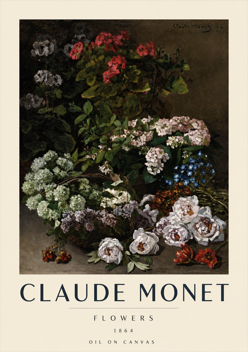 Monet Flowers No3 - Plakat