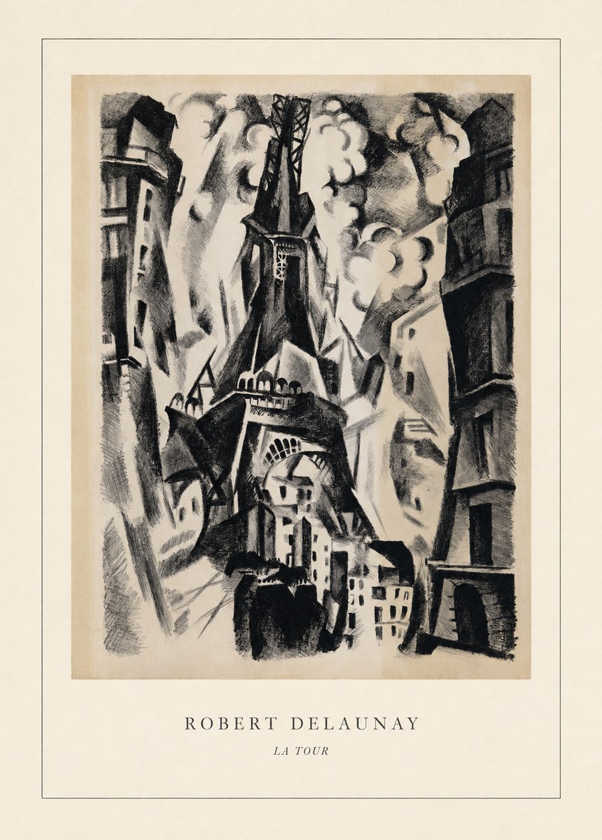 Robert Delaunay La Tour No4 - Plakat