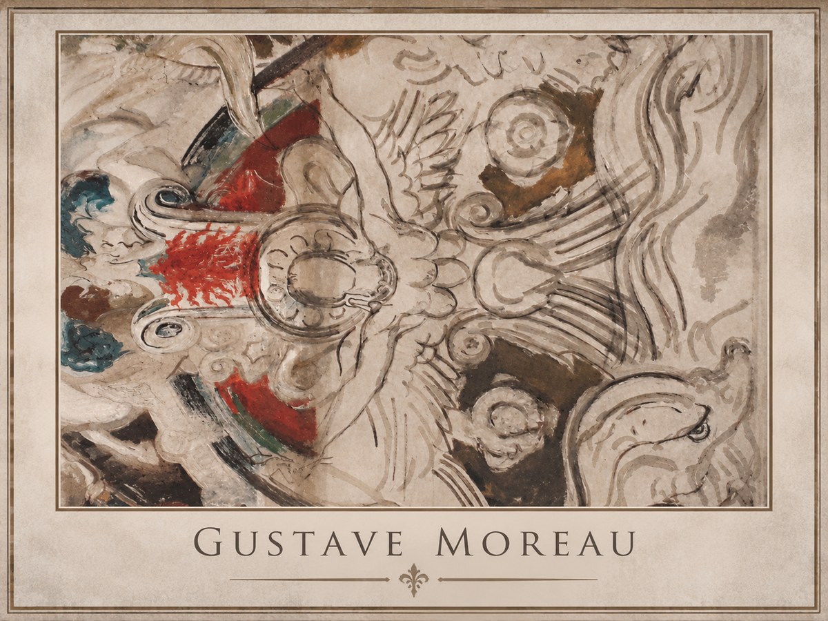 Gustave Moreau Decorative Composition No1 - Plakat