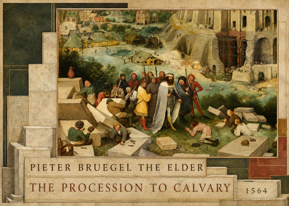 Pieter Bruegel The Tower of Babel XIV No6 - Plakat