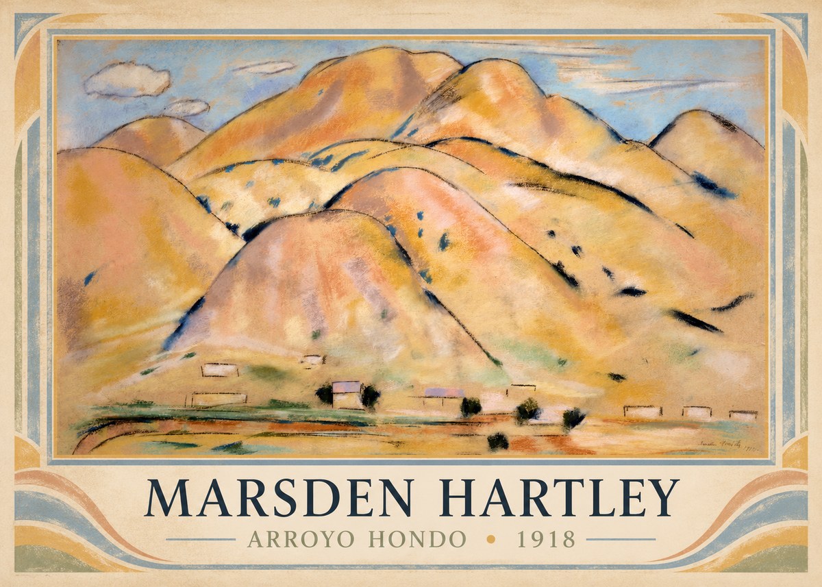 Marsden Hartley Arroyo Hondo No1 - Plakat