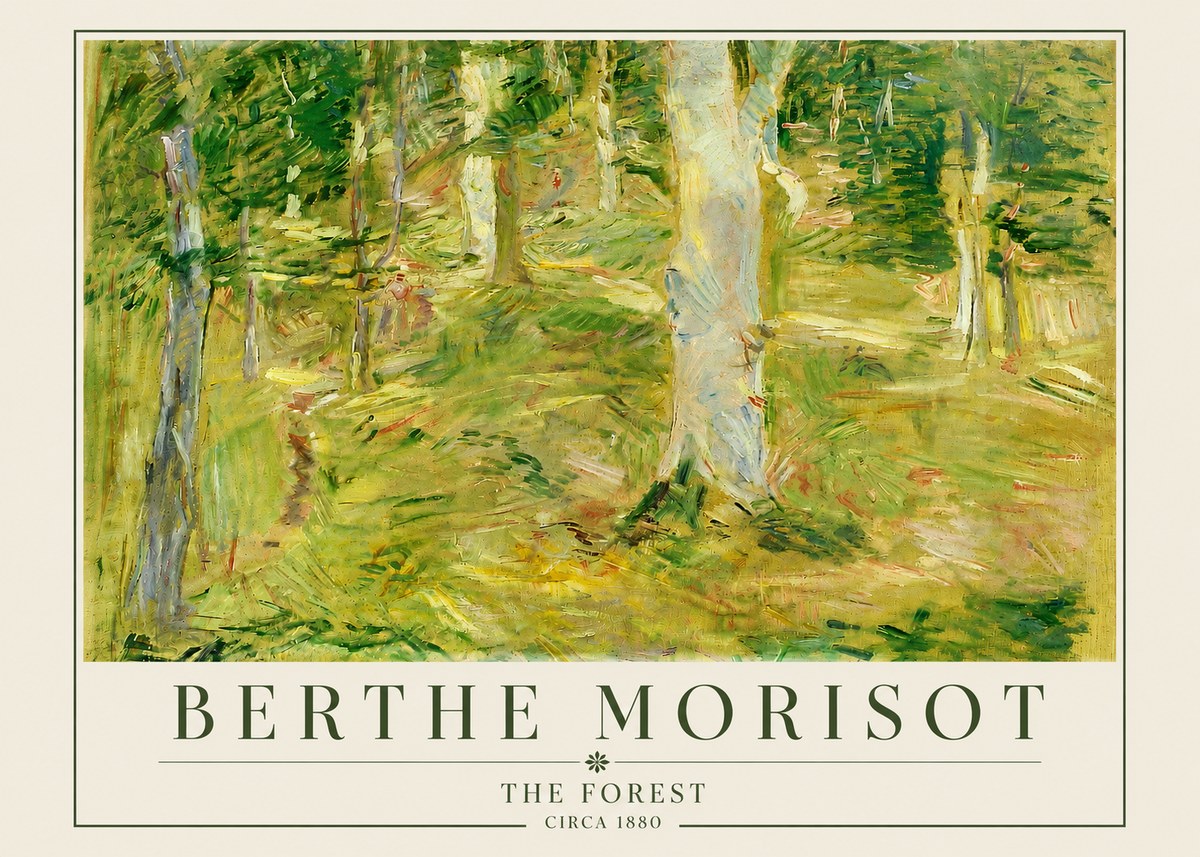 Berthe Morisot The Forest No4 - Plakat