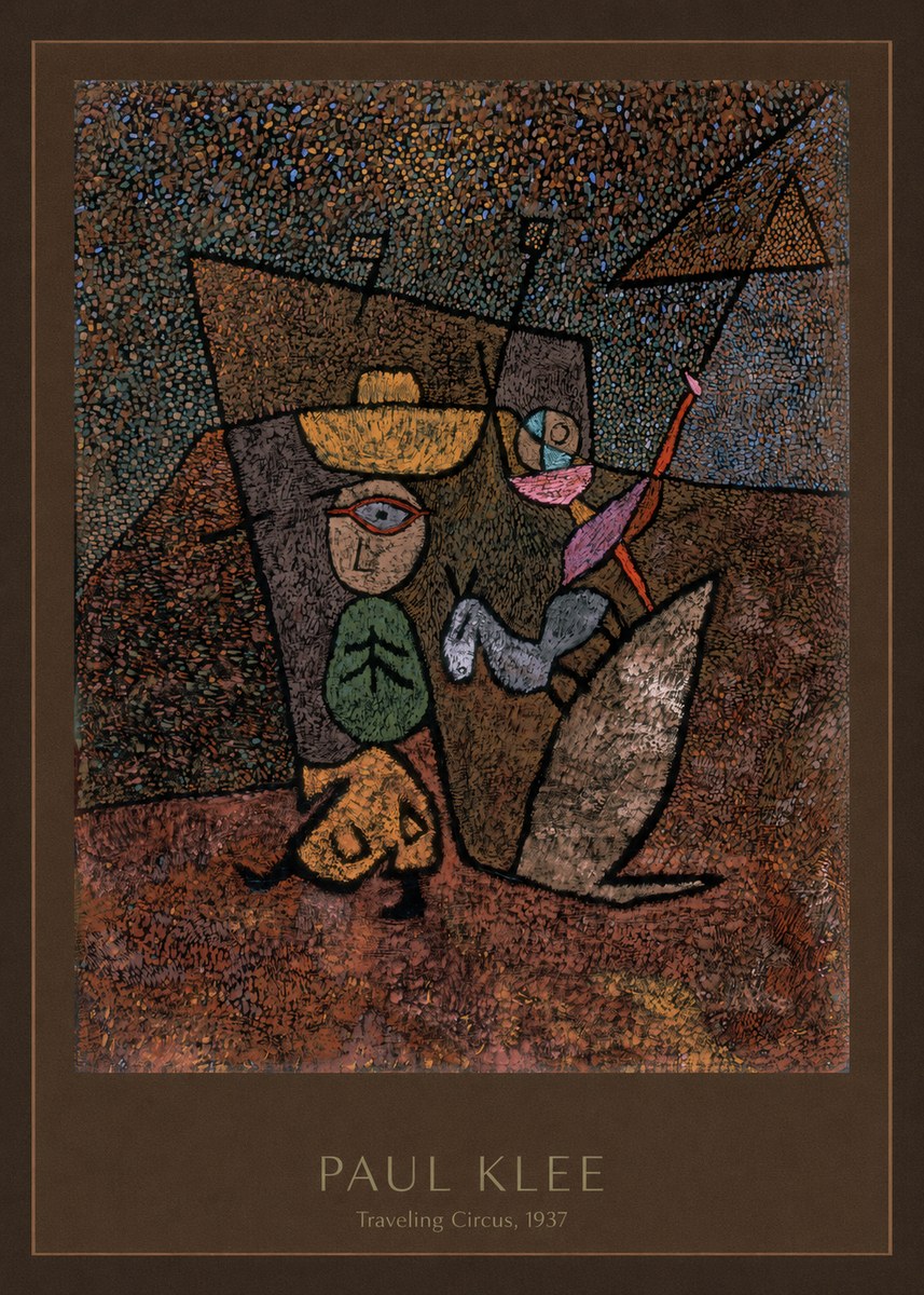 Paul Klee Traveling Circus, 1937 No4 - Plakat