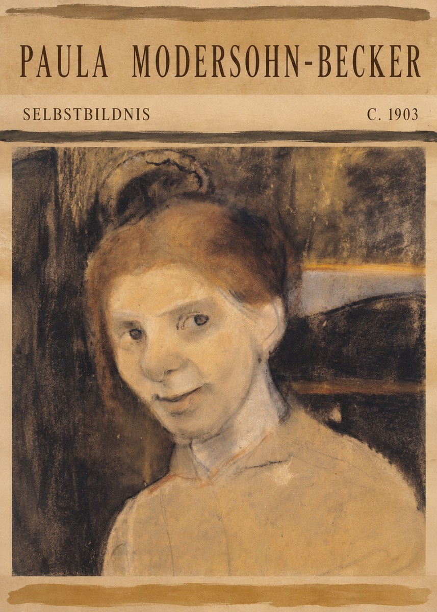 Paula Modersohn-Becker Selbstbildnis No5 - Plakat