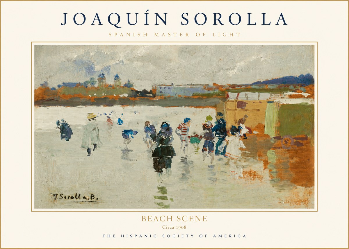 Sorolla Beach Scene No1 - Plakat