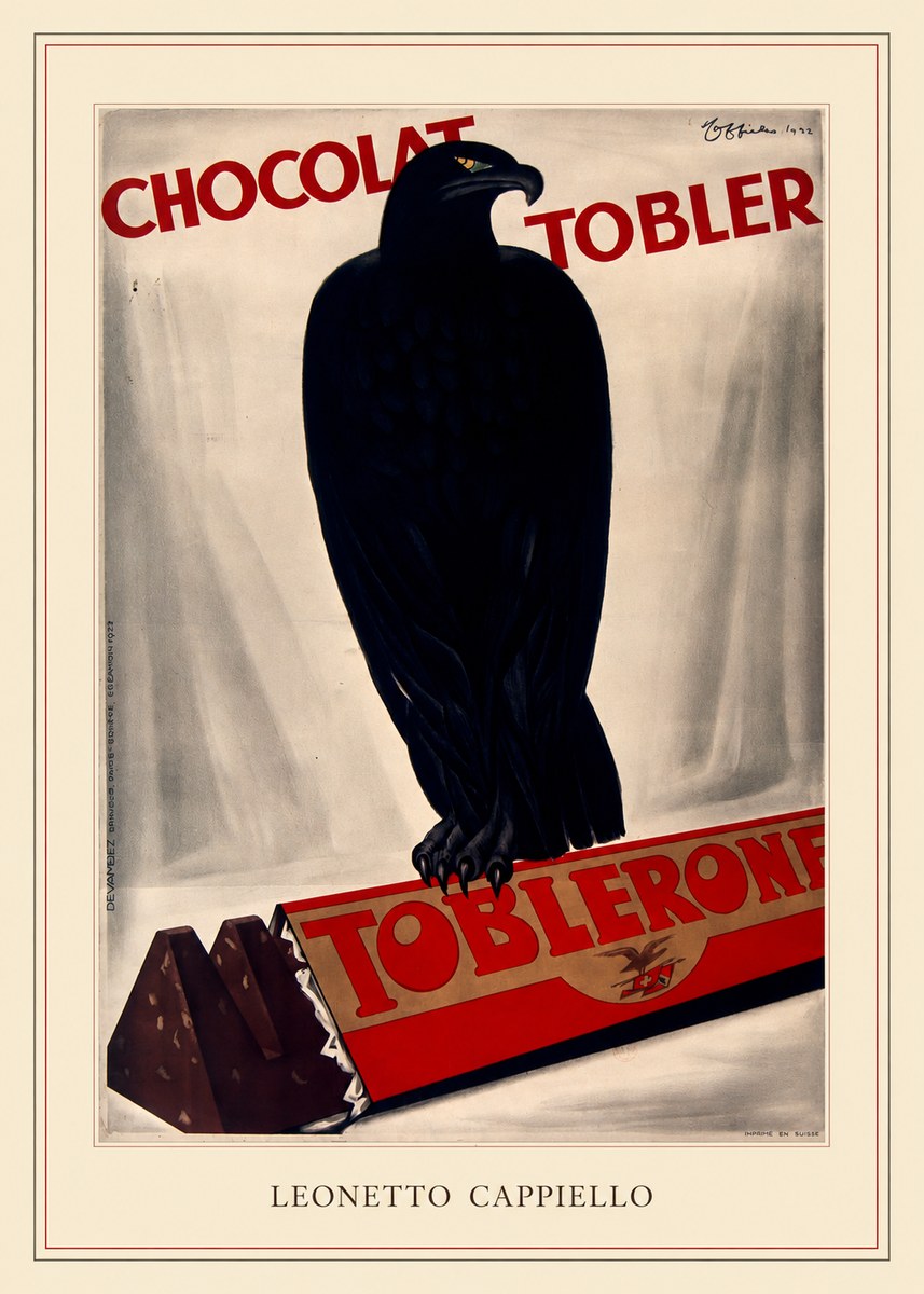 Leonetto Cappiello Chocolat Tobler No4 - Plakat