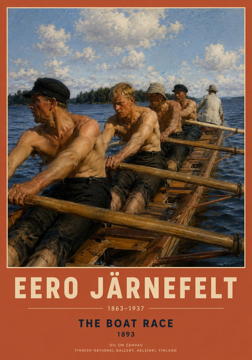 Eero Järnefelt The Boat Race No2 - Plakat
