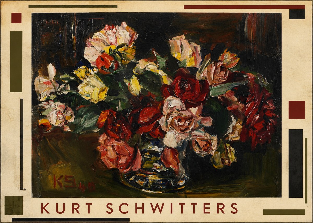 Kurt Schwitters Flower Still Life No1 - Plakat