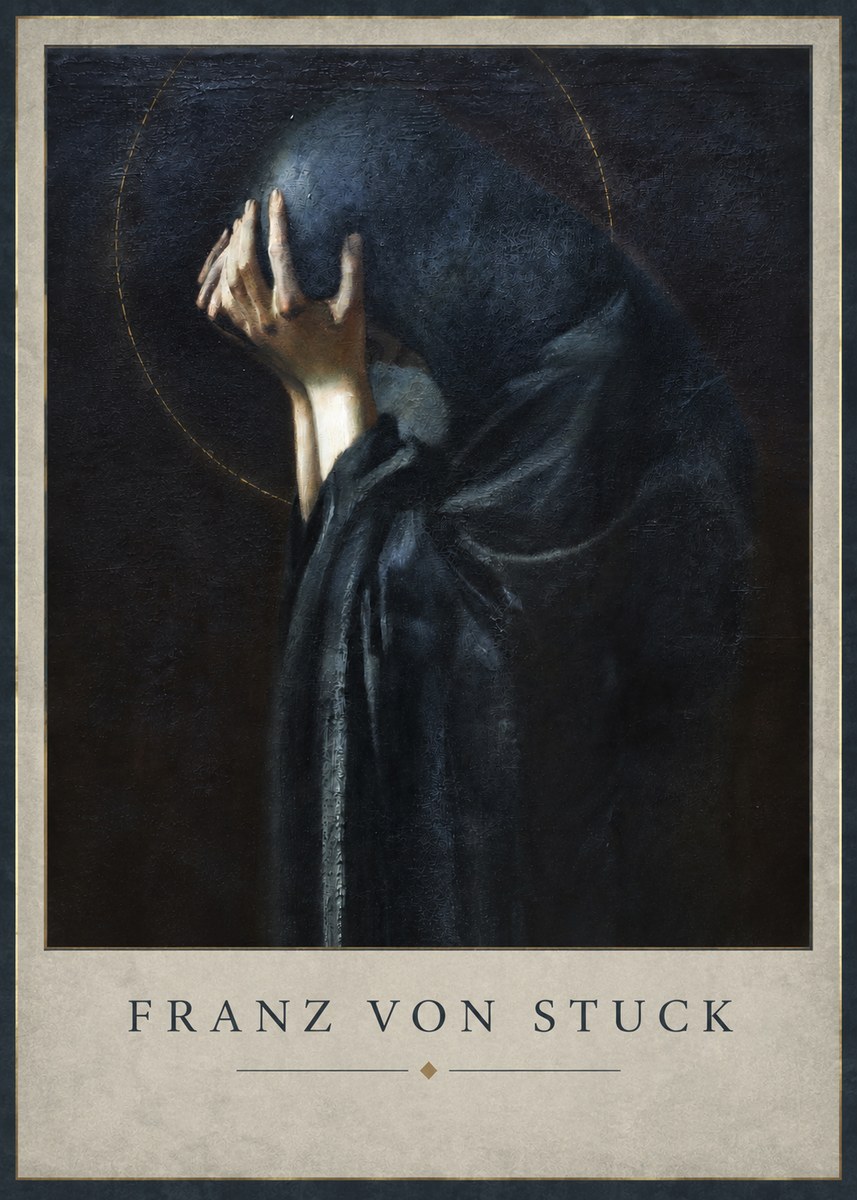 Franz von Stuck The Mourner No2 - Plakat