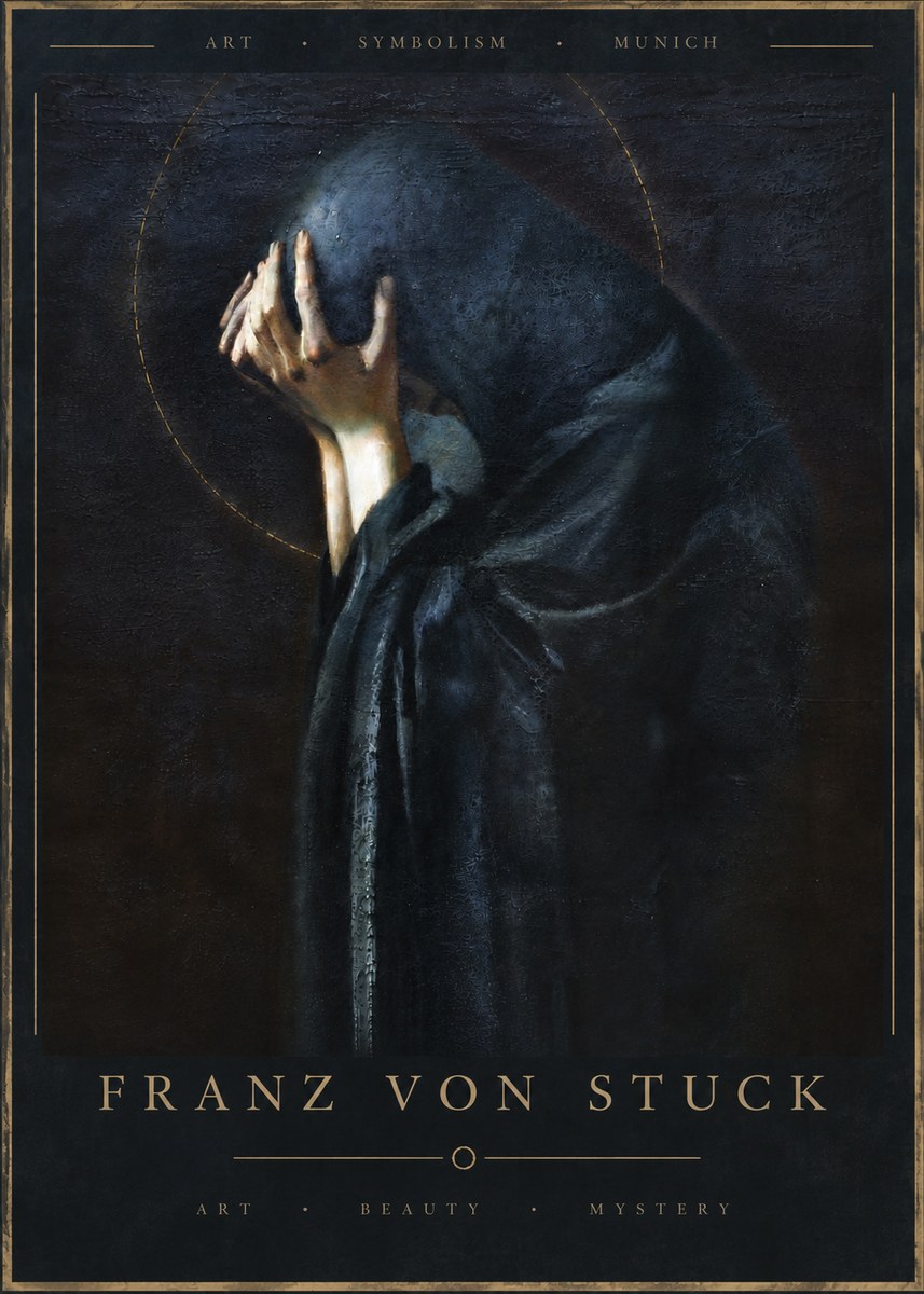 Franz von Stuck The Mourner No6 - Plakat