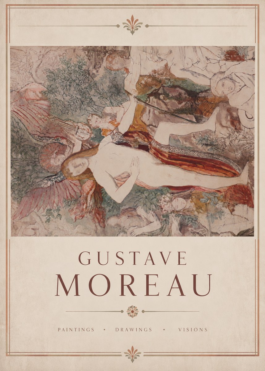 Gustave Moreau The Hymn to Beauty No2 - Plakat