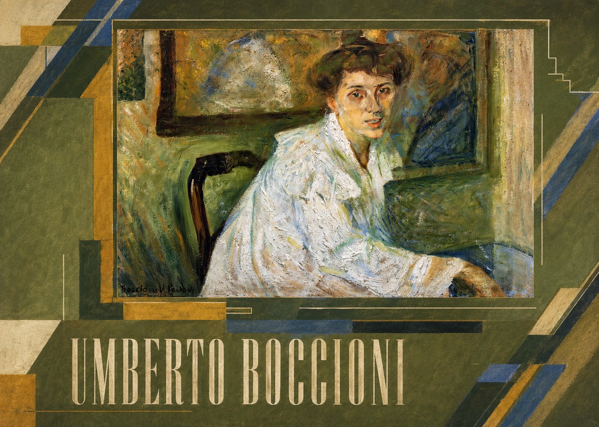 Umberto Boccioni Portrait of the Artist's Mother No2 - Plakat