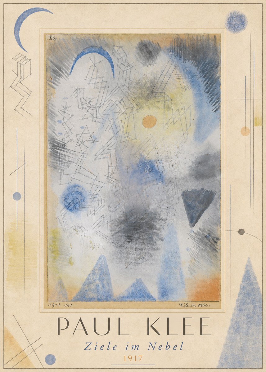 Paul Klee Ziele Im Nebel No1 - Plakat