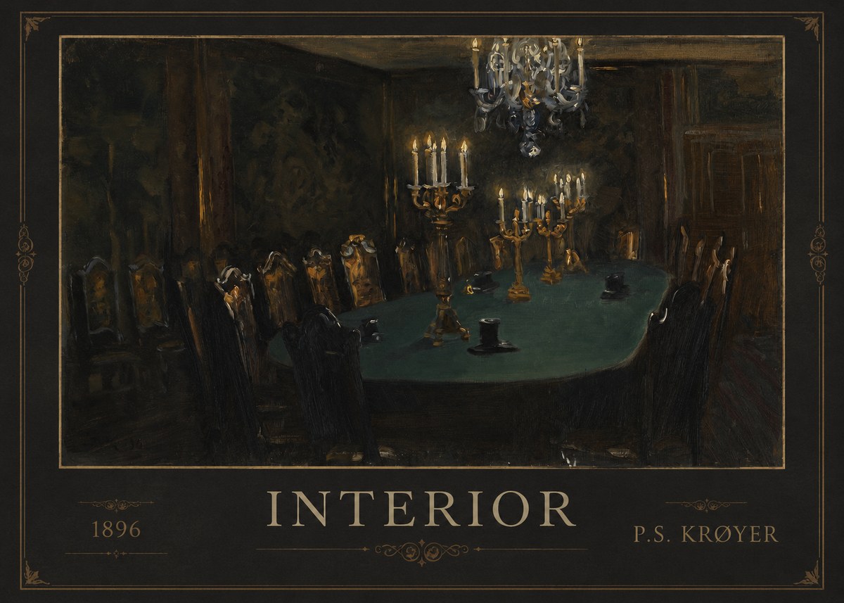 P.S. Krøyer Interior No1 - Plakat