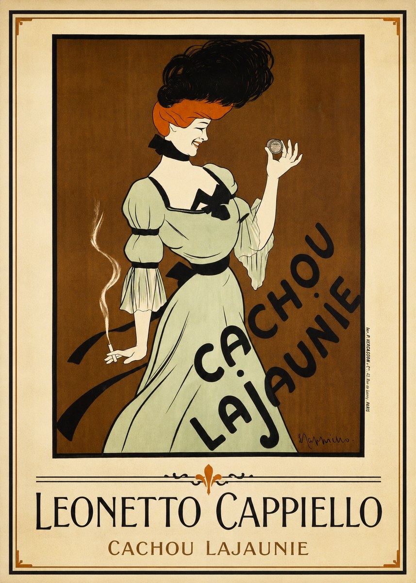 Leonetto Cappiello Cachou Lajaunie No1 - Plakat