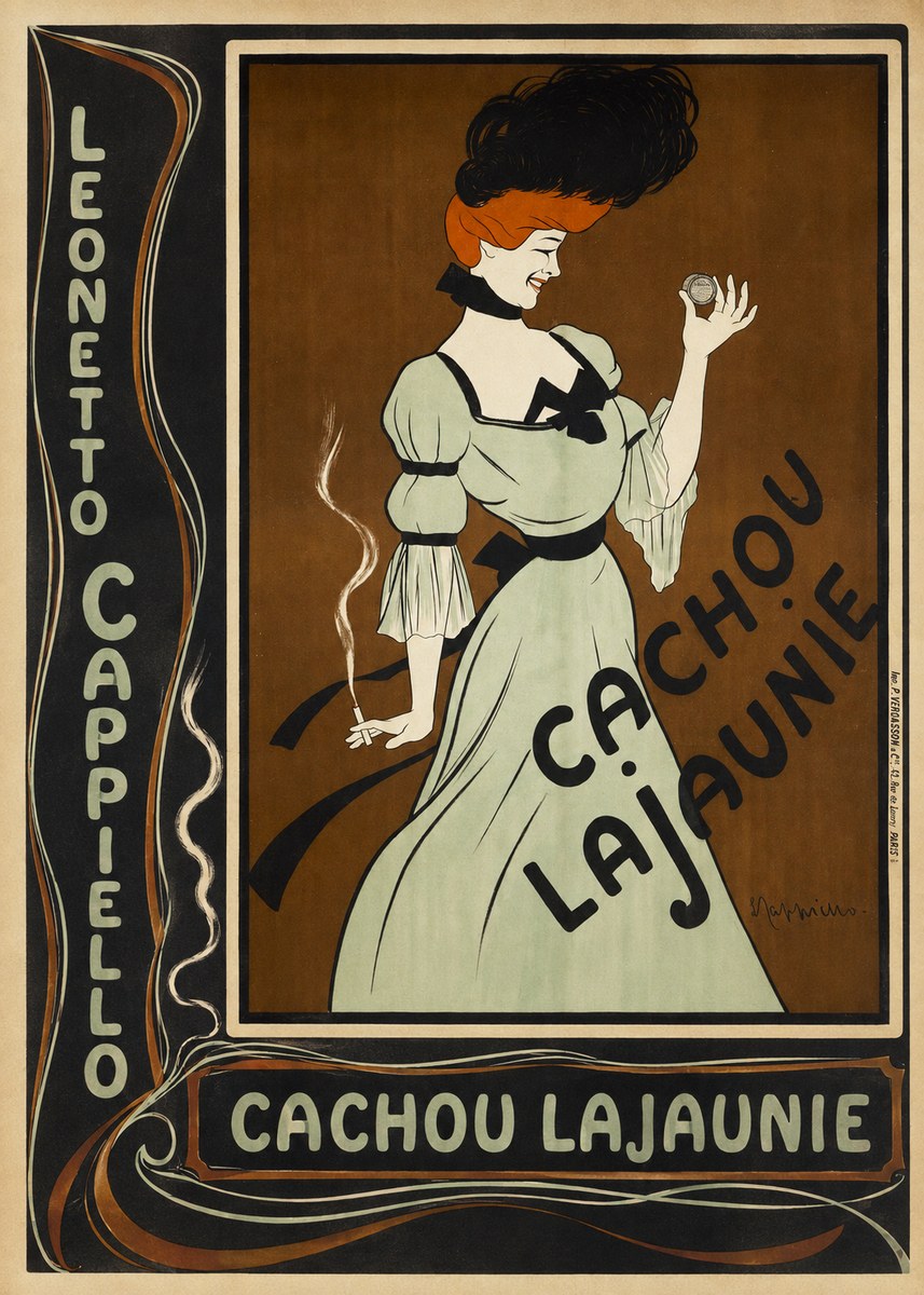 Leonetto Cappiello Cachou Lajaunie No3 - Plakat
