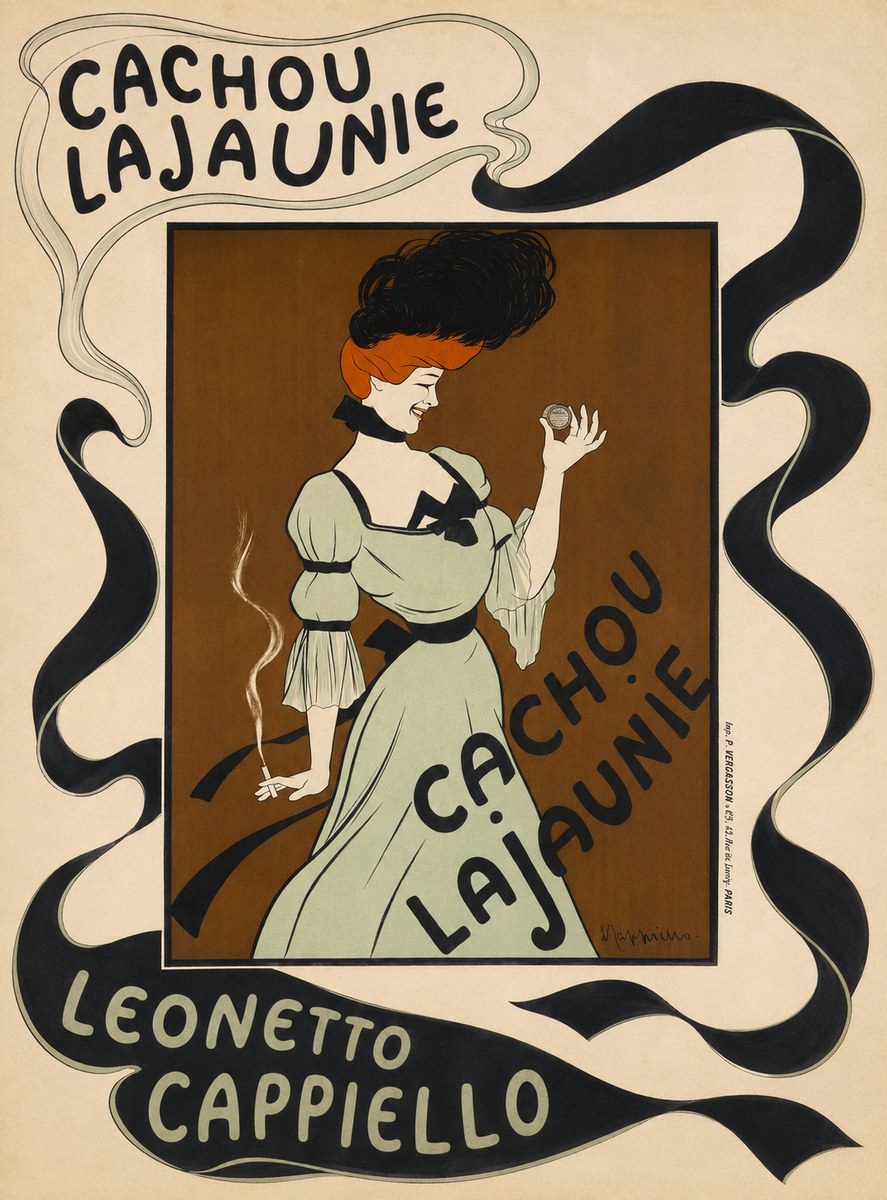 Leonetto Cappiello Cachou Lajaunie No5 - Plakat