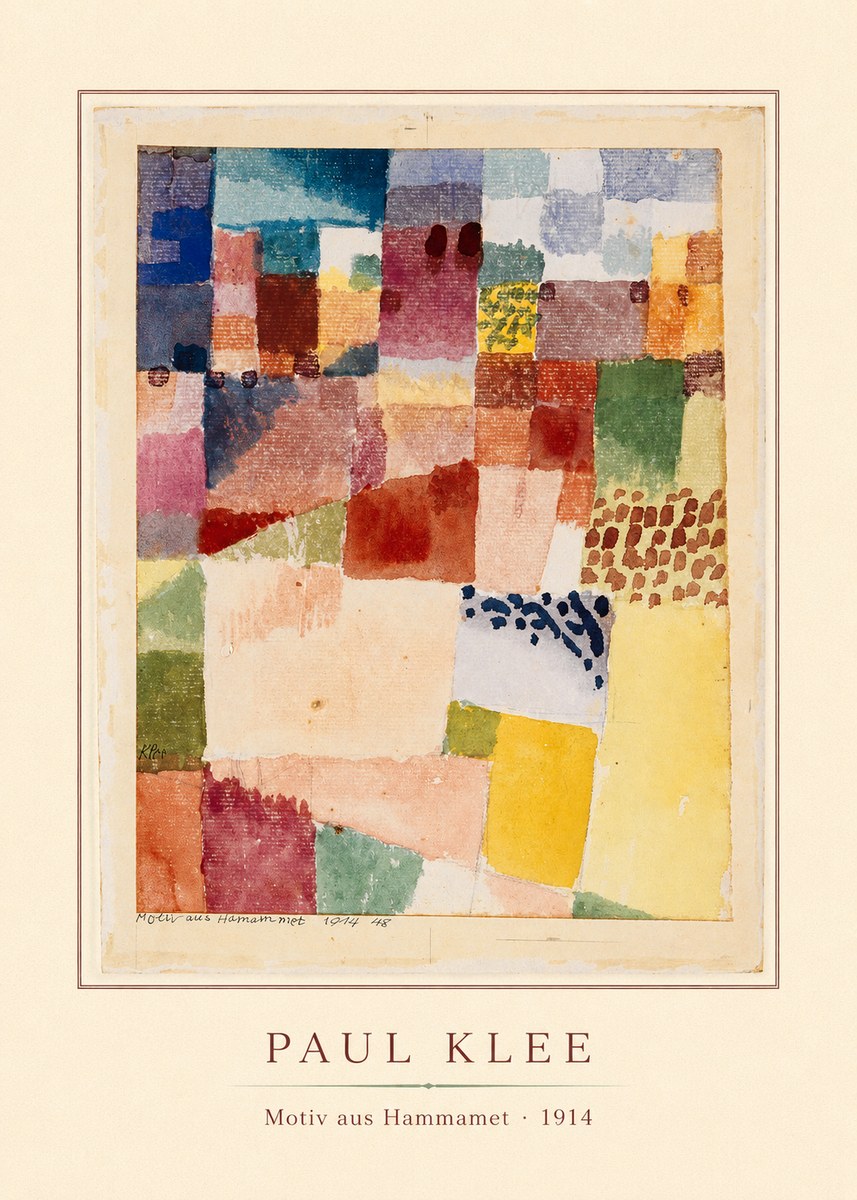 Paul Klee Motiv Aus Hammamet No3 - Plakat
