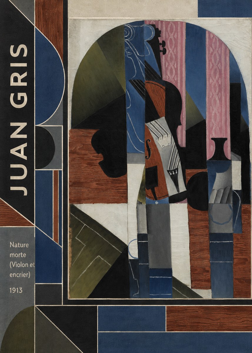 Juan Gris Nature Morte (Violon Et Encrier) No2 - Plakat
