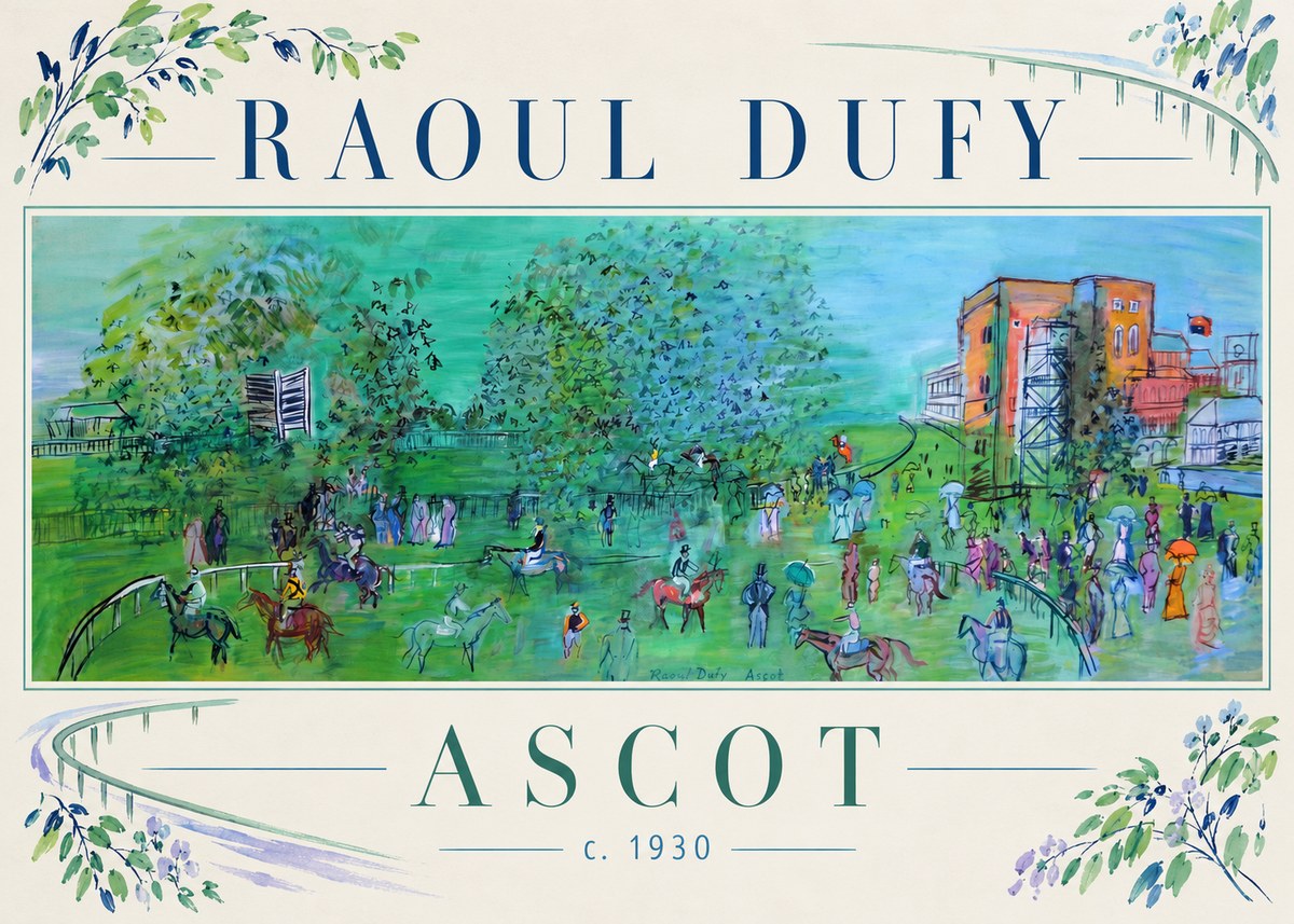 Raoul Dufy Ascot C. 1930 I No3 - Plakat