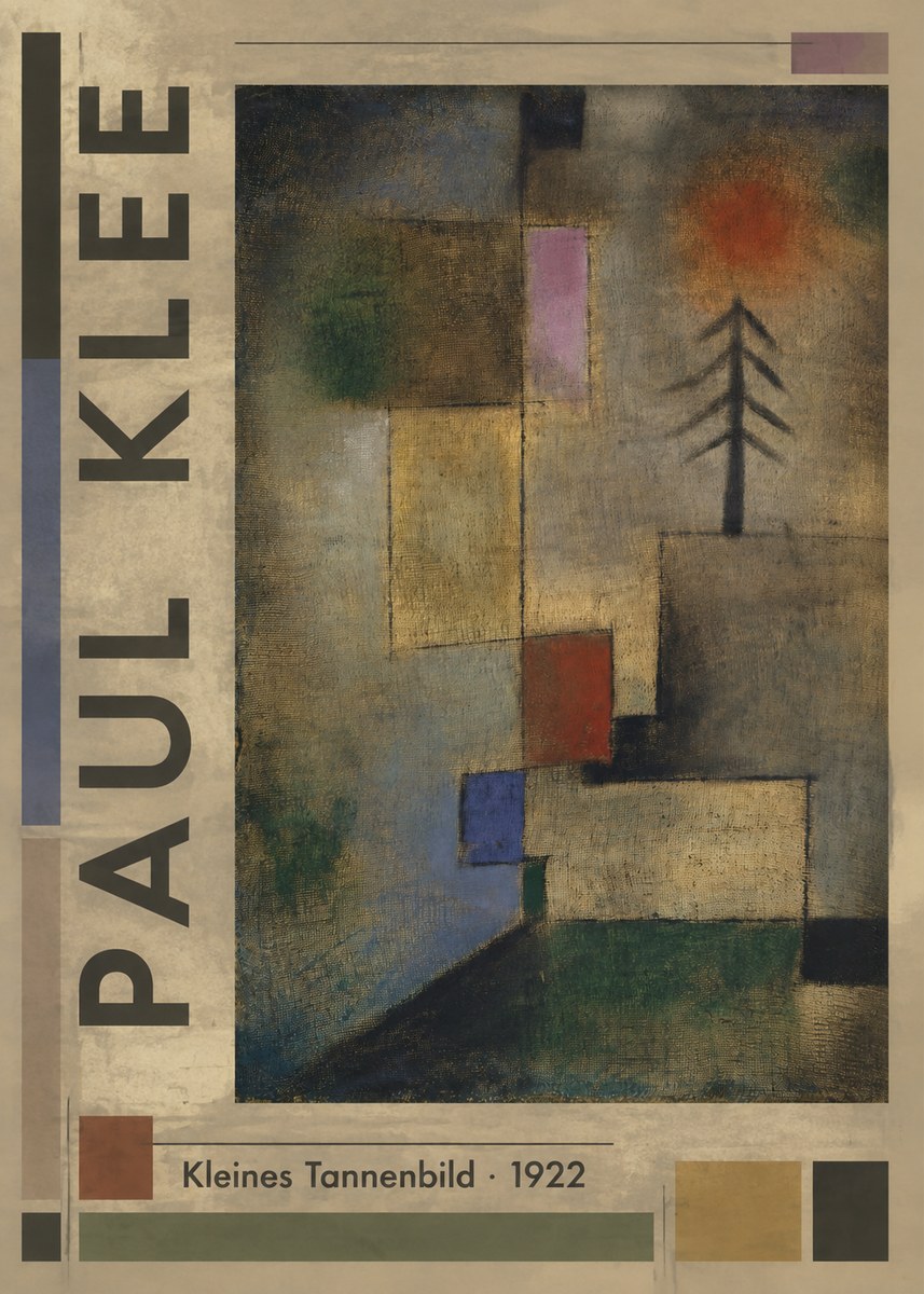 Paul Klee Kleines Tannenbild No2 - Plakat