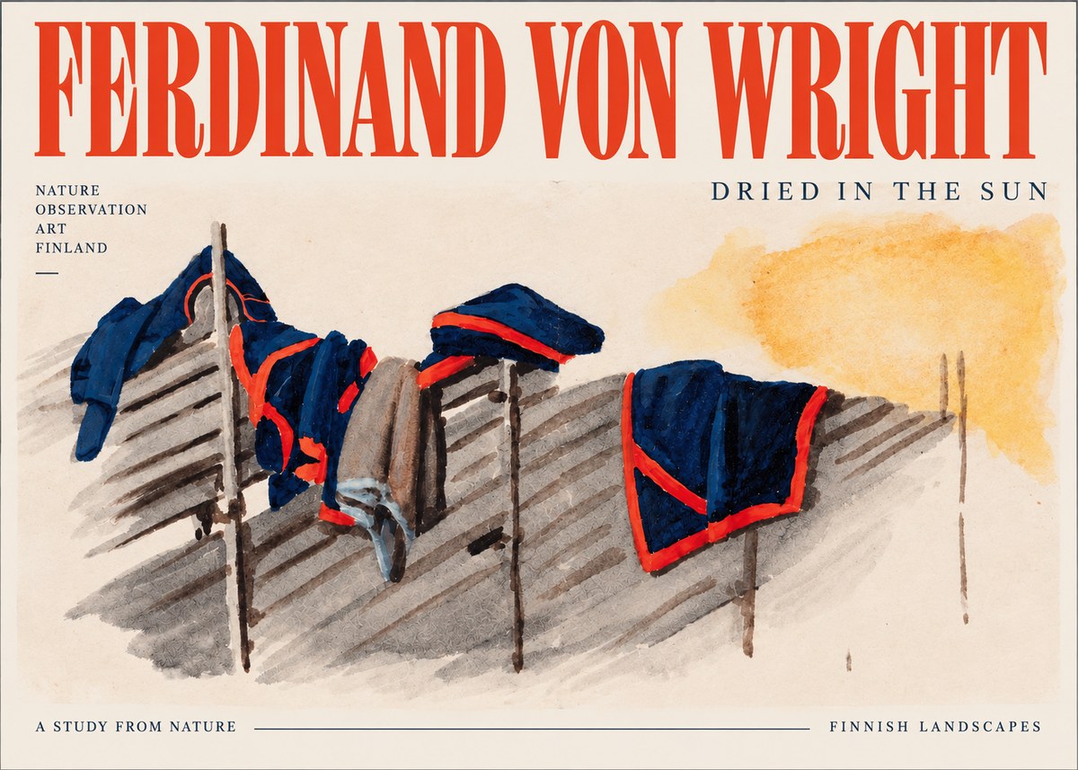 Ferdinand von Wright Study of Military Clothing No4 - Plakat
