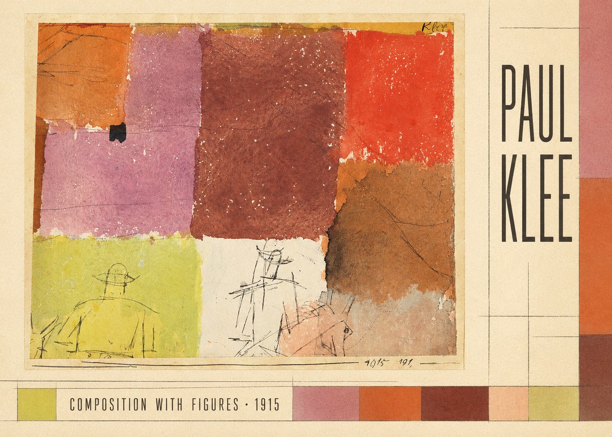 Paul Klee Composition with Figures II No3 - Plakat