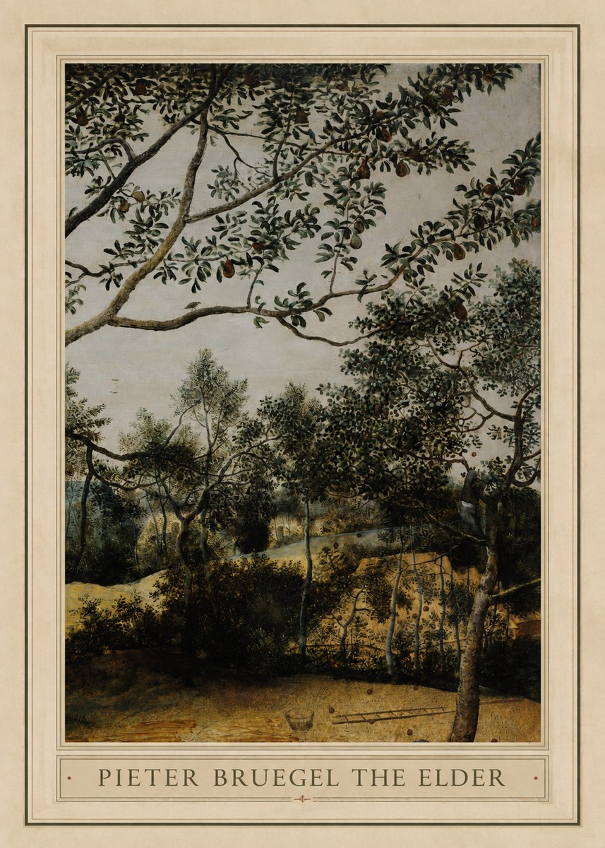Pieter Bruegel Branch of a Pear Tree No1 - Plakat