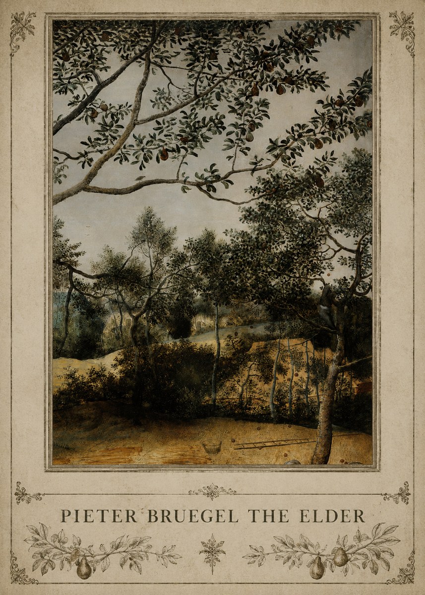 Pieter Bruegel Branch of a Pear Tree No3 - Plakat