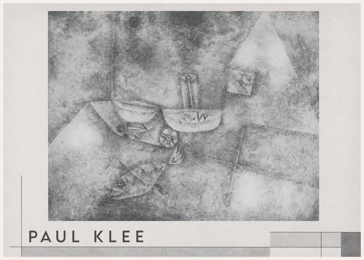 Paul Klee Boats at the Shore No3 - Plakat