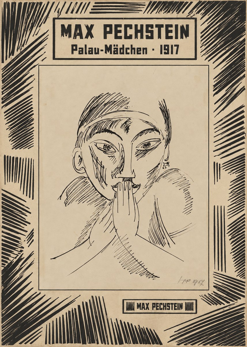 Max Pechstein Palau-mädchen No6 - Plakat