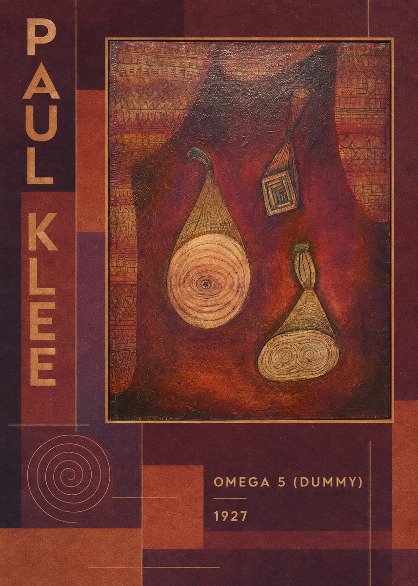 Paul Klee Omega 5 (Dummy) No3 - Plakat