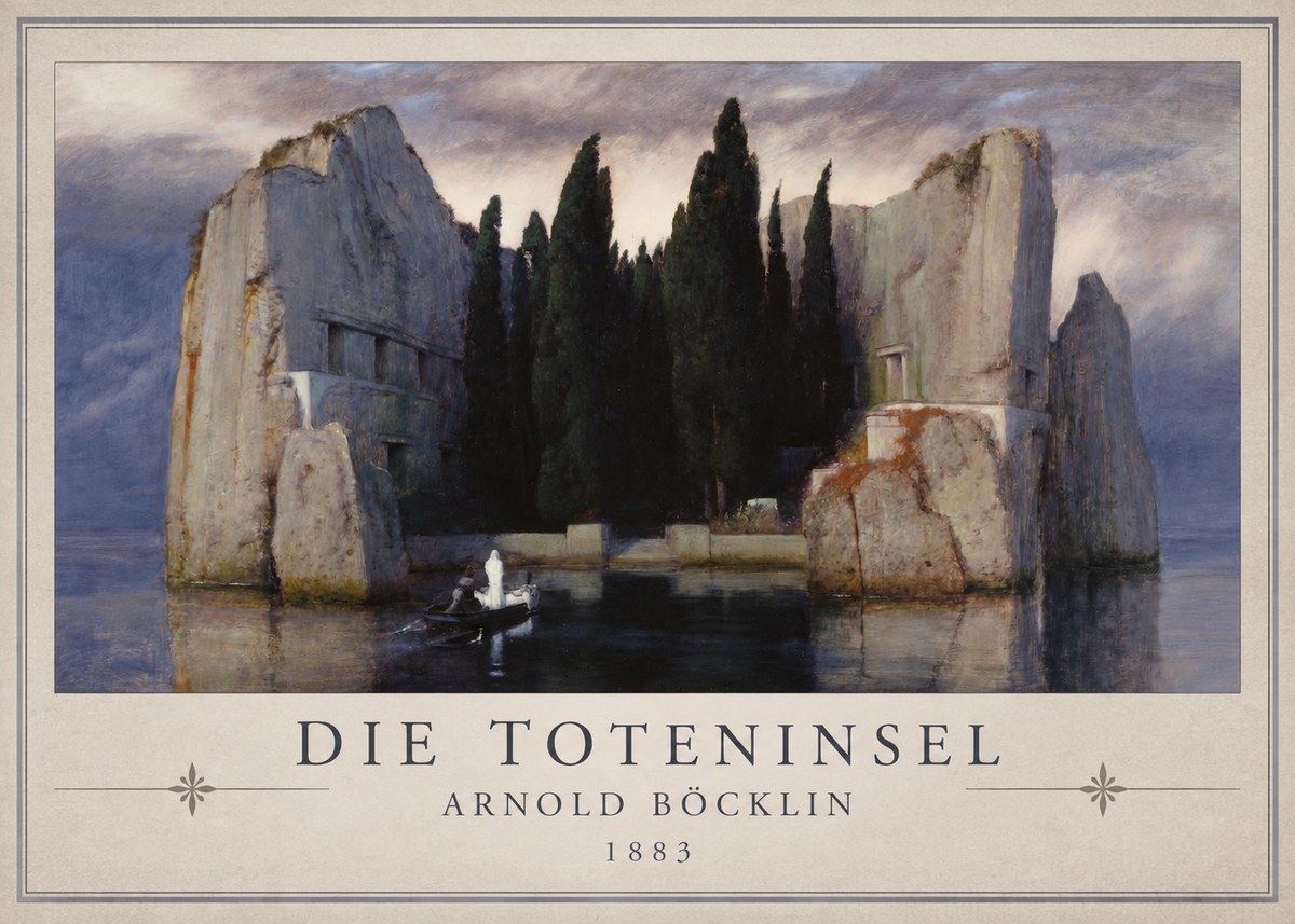 Arnold Böcklin Die Toteninsel V No1 - Plakat