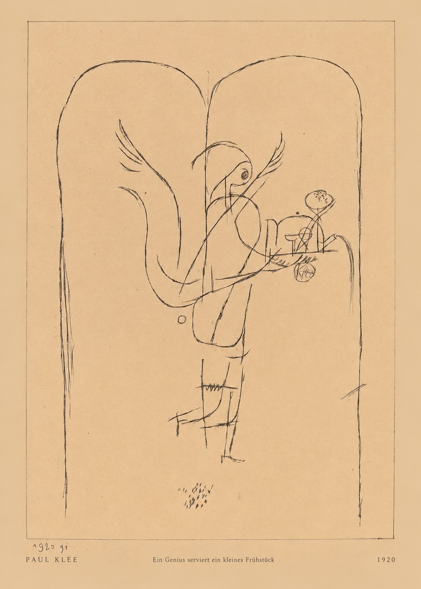 Paul Klee Ein Genius Serviert Ein Kleines Frühstück No5 - Plakat