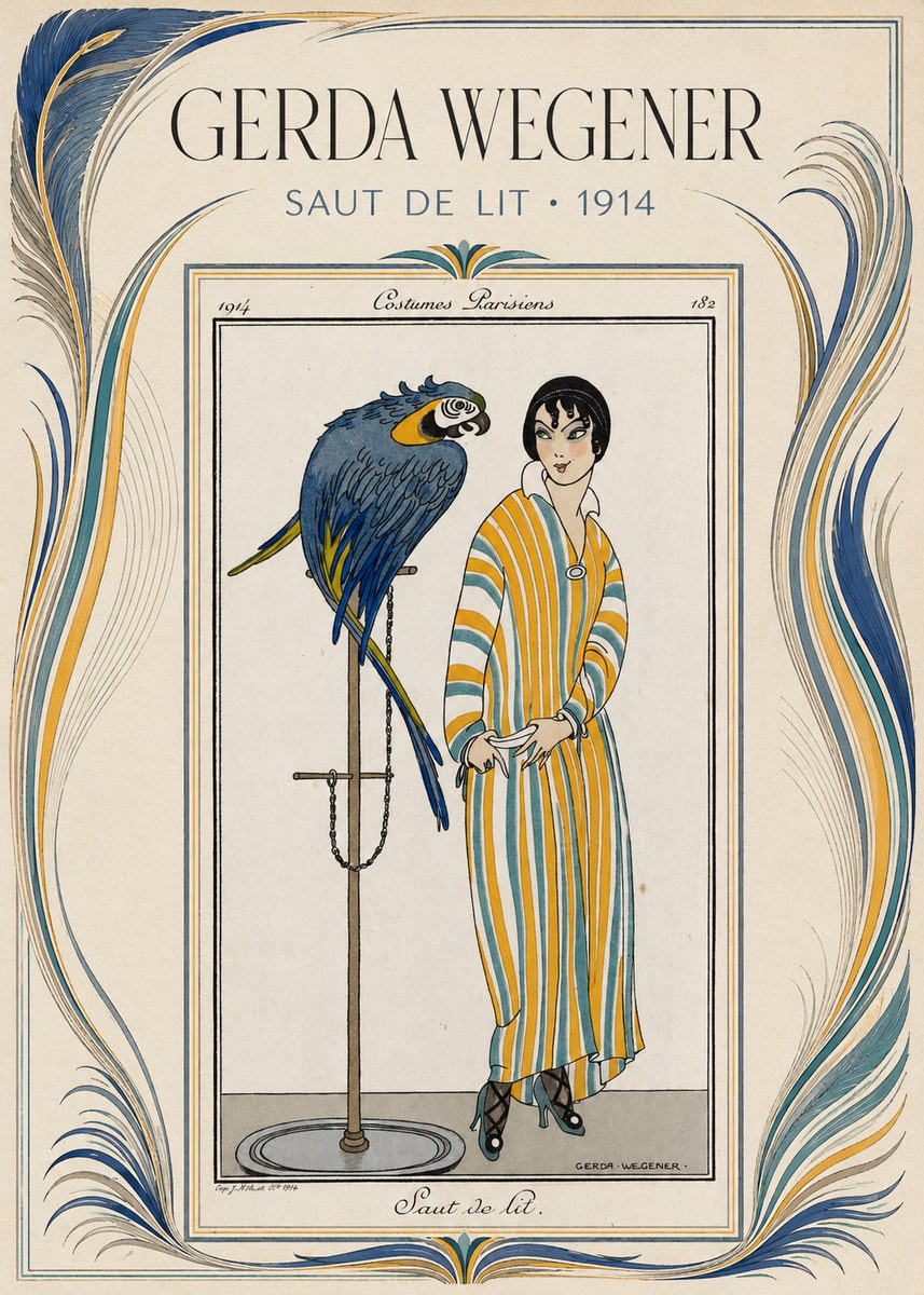 Gerda Wegener Saut De Lit 1914 No3 - Plakat