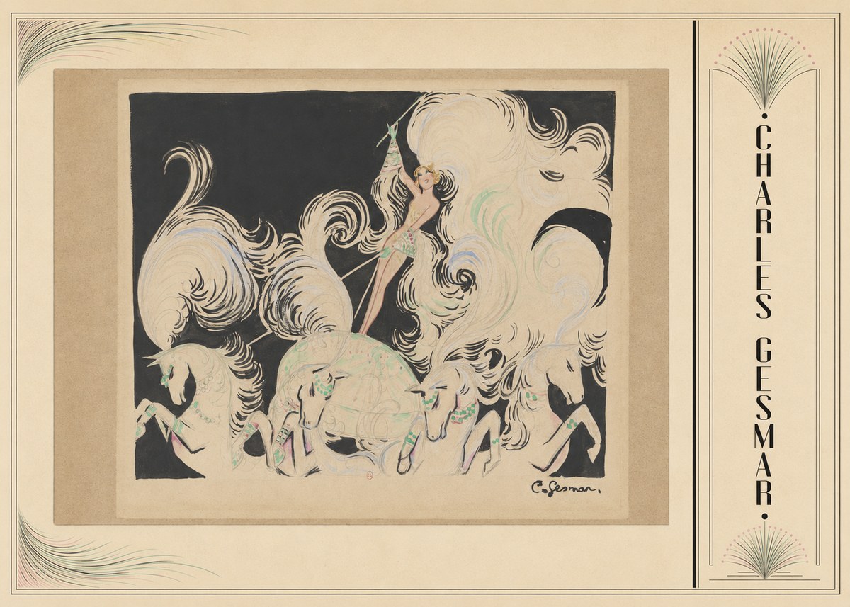 Charles Gesmar Art Deco Fantasy No3 - Plakat