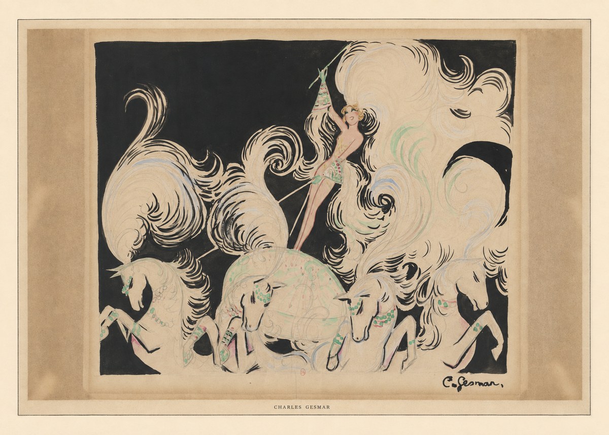 Charles Gesmar Art Deco Fantasy No6 - Plakat